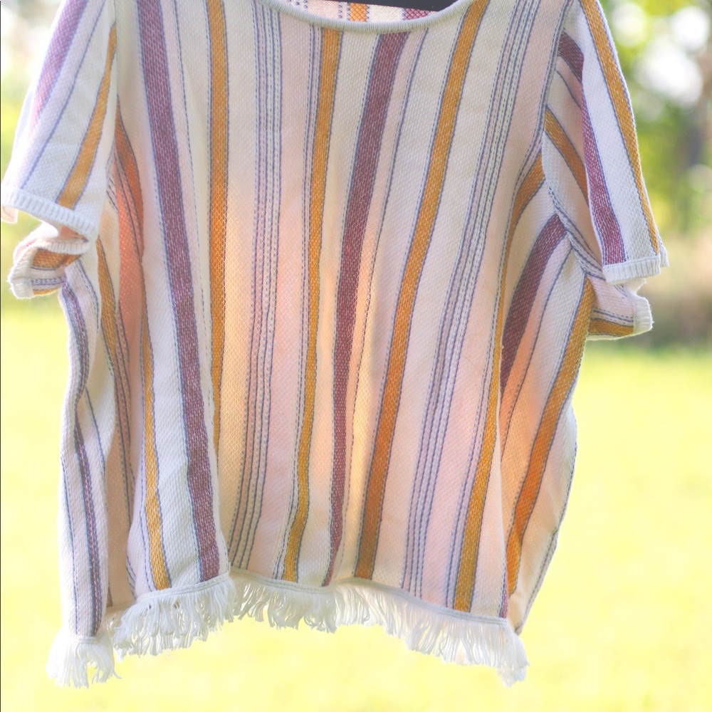 Madewell 3X Crop Sweater Top
